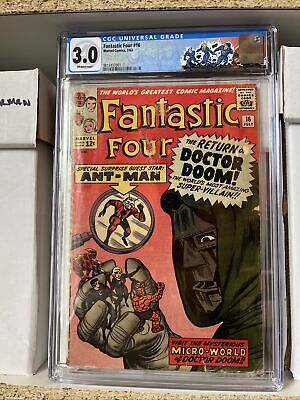 Fantastic Four 16 CGC 3.0 Doctor Doom 4th Cover XOver Ant Wasp 1963 Marvel Comic