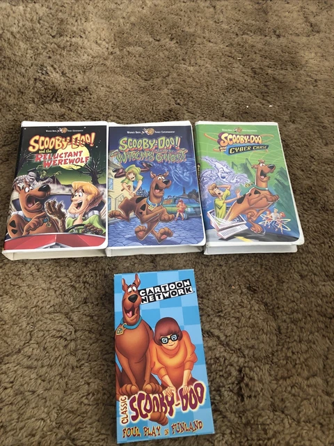 Scooby-Doo VHS Lot of 4 Tapes - Witch's Ghost,Reluctant Werewolf,etc- Tested