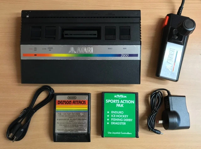 Atari 2600 Junior Console + 5 Games - Complete Setup