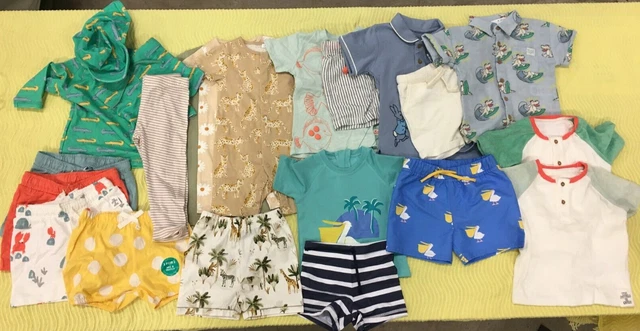 Baby Boy Clothing Bundle M&S TU Size 6-9months 72 cm 23 Items Summer New F2