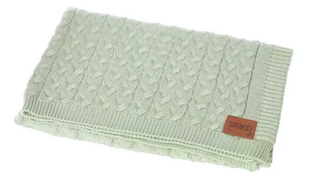 sigikid 39367 Strickdecke Hygge, mint