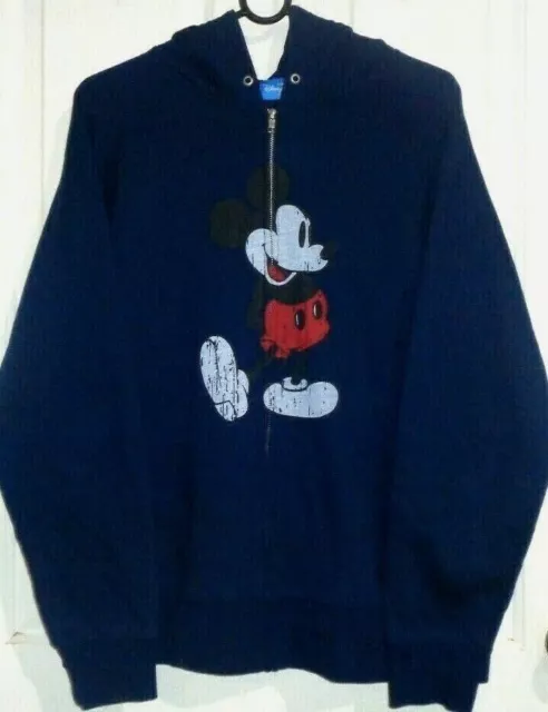 Tokyo Disney Resort Womens Size Large Blue Hoodie W/Mickey Mouse Ears