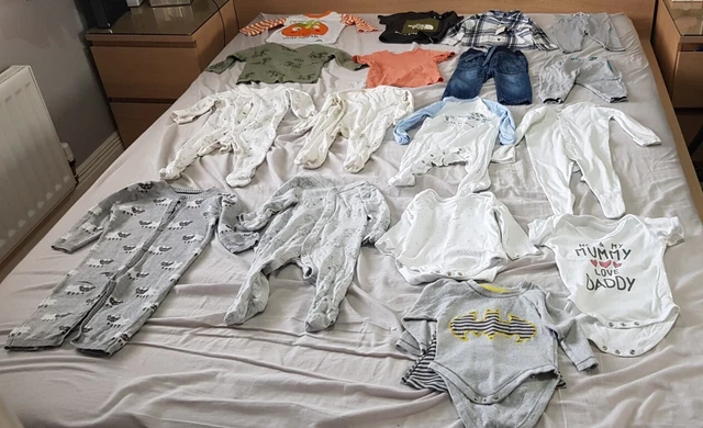 Boys Toddler Baby Clothes Bundle 3-6 Months Boy Joblot Batman