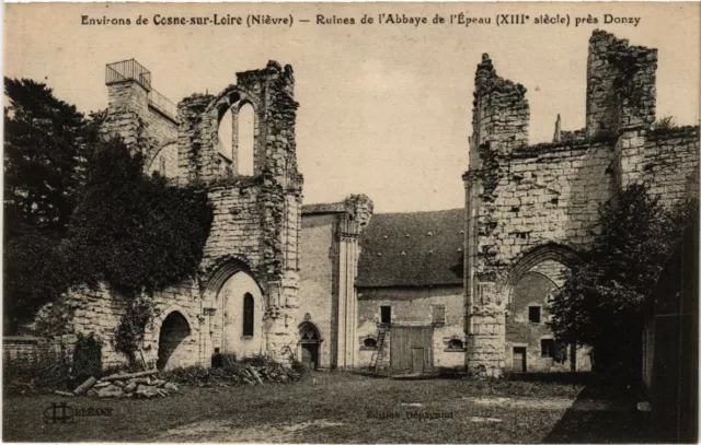 CPA AK Env. de COSNE-sur-LOIRE - Ruins of the Abbey of the Epeau (456609)