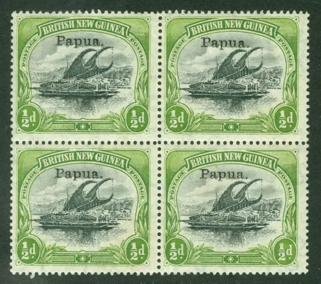 SG 38 Papua (British New Guinea) 1907. ½d black & yellow-green. Very lightly...