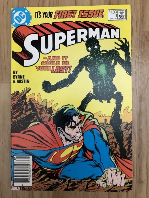 Superman # 1 CPV John Byrne DC Comics Book January 1987 NM