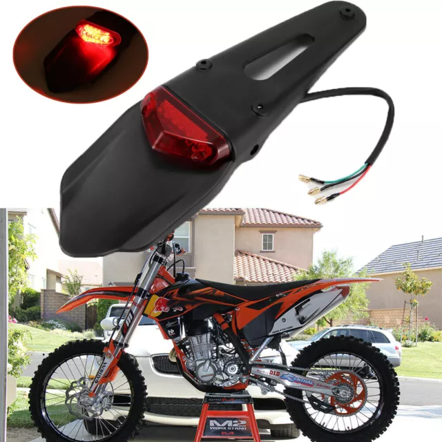 Dirt Bike LED Rear Fender Brake Tail Light For EXC Honda CRF Off-road Enduro AU