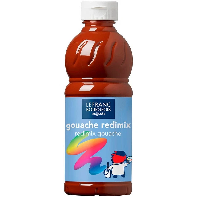 LEFRANC BOURGEOIS Gouache Liquide Redimix Temperafarbe braun 500,0 ml