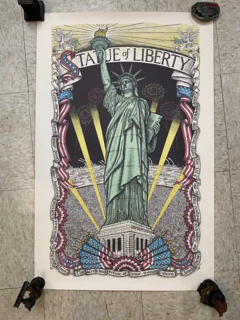 James Grashow 1986 Statue of Liberty Rare Print Centennial 1886 Vintage NICE