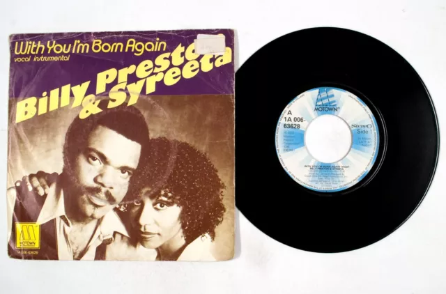 Billy Preston & Syreeta – With You I'm Born Again 7" Vinyl NM/VG AQ893
