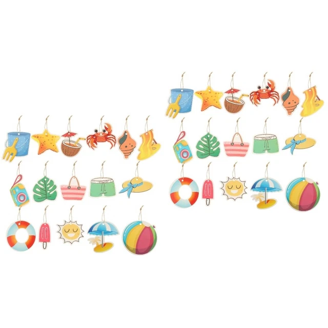 32 pcs Tropical Decorations Beach Pool Party Supplies