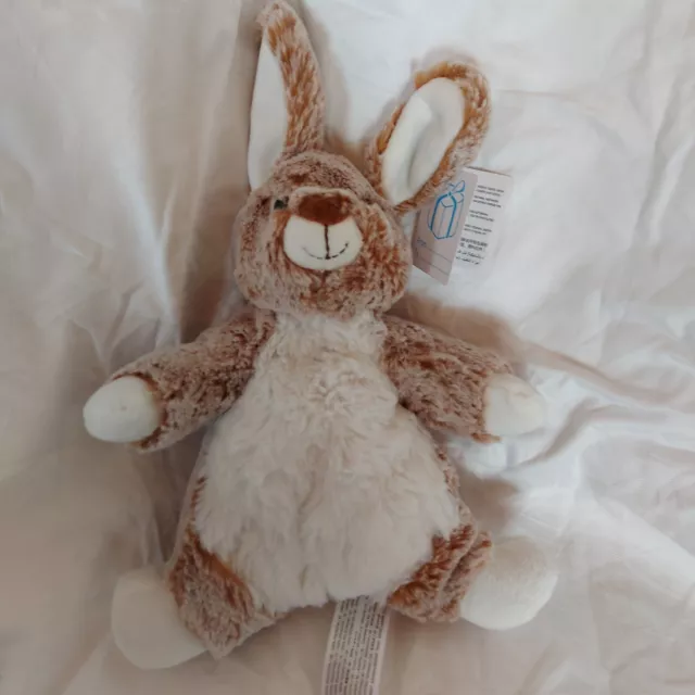 Doudou Nicotoy Simba Toys Lapin Marron Roux Blanc Poilu neuf avec étiquette