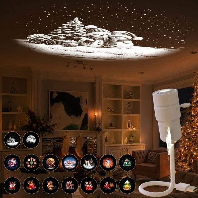 HOLIDAY PROJECTION LIGHT with Flexible Gooseneck Aiming Control Gifts ...