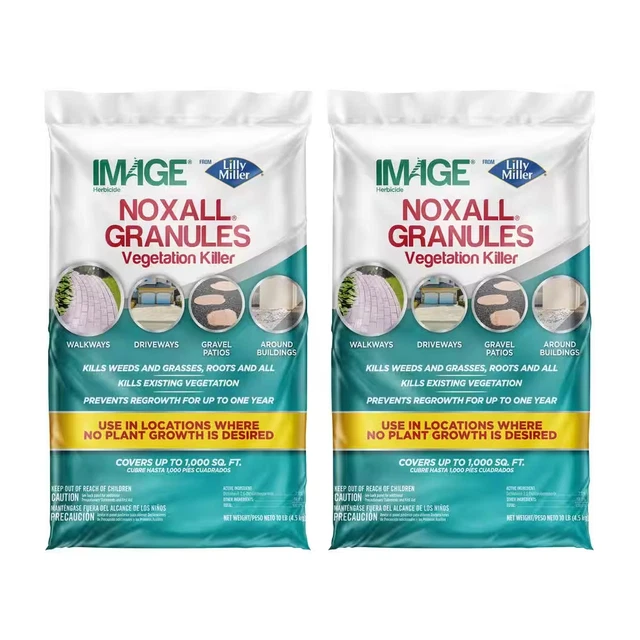 10 LB Noxall Ready Use Granules Weed Grass Vegetation Killer 1000 SQ FT (2-Pack)