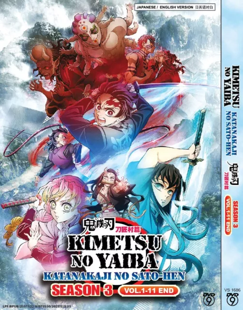 DVD Demon Slayer:Kimetsu No Yaiba Season 2 Epi 1-18 End+ Mugen Train  English Ver