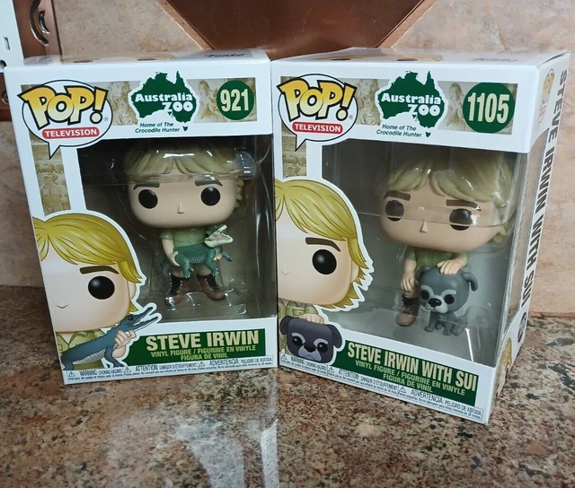 FUNKO POP! AUSTRALIA Zoo Crocodile Hunter STEVE IRWIN 921 & 1105 with ...