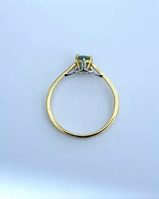 Demantoid Granat Ring 925 Sterlingsilber Jubiläum Ring für Damen Silberring