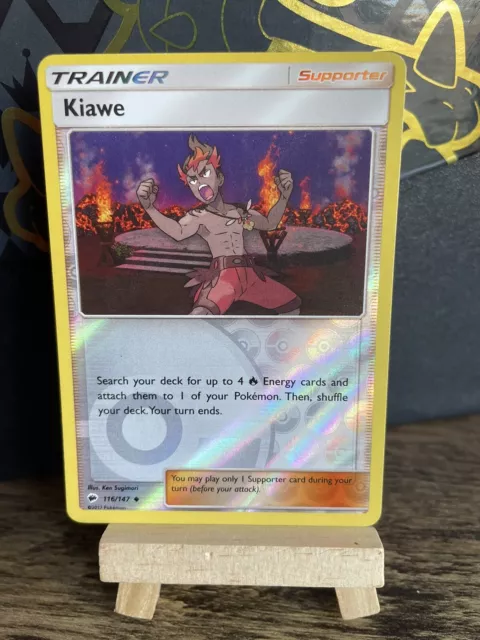 Kiawe Trainer Card - Burning Shadows Set Pokemon Card - 116/147