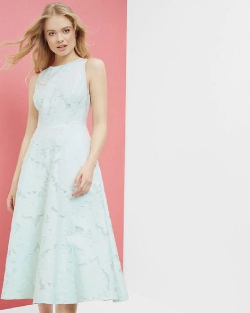 TED BAKER ROSHI mint green burn out lace Tie the knot midi lace dress 8 EUC $139.00 - PicClick TED BAKER ROSHI mint green burn out lace Tie the knot midi lace dress 8 EUC $139.00 - PicClick