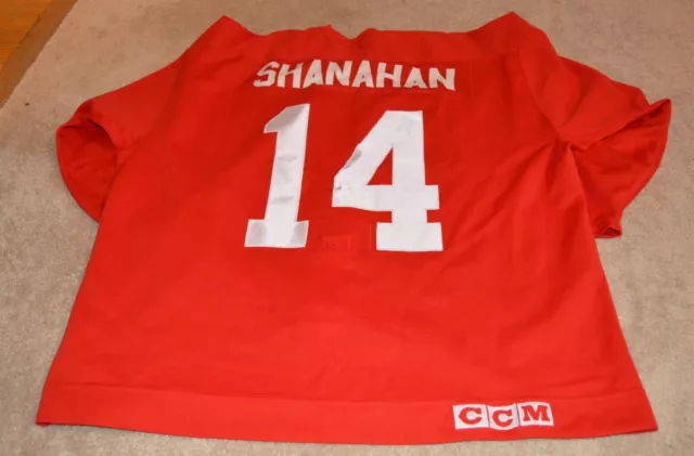 1998 Brendan Shanahan Game Used Detroit Red Wings Jersey Coa Hockeytown