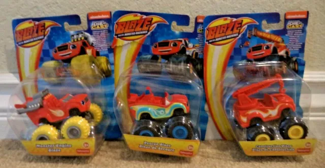 Blaze and the Monster Machines Neon Wheels 5 Pack Set Die-Cast Toys  Vehicles New