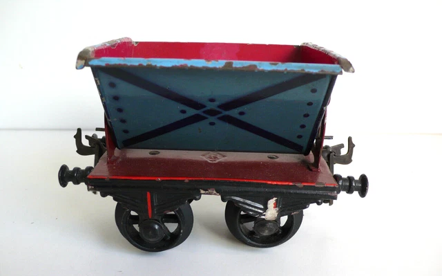 Ancienne Voiture à Bogies Bing Bavaria Échelle O - Tôle 21 Cm - 1909