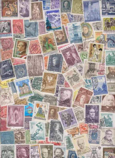 Kiloware - Austria : 609 Used Stamps