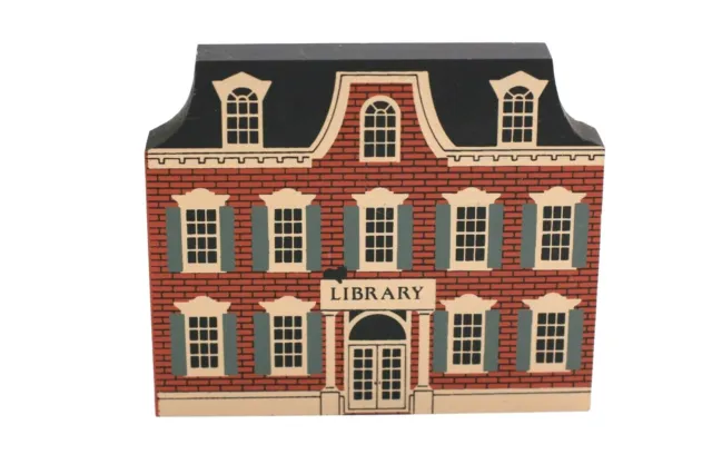 The Cat's Meow Village Main Street Series Franklin Library Downtown USA 1992
