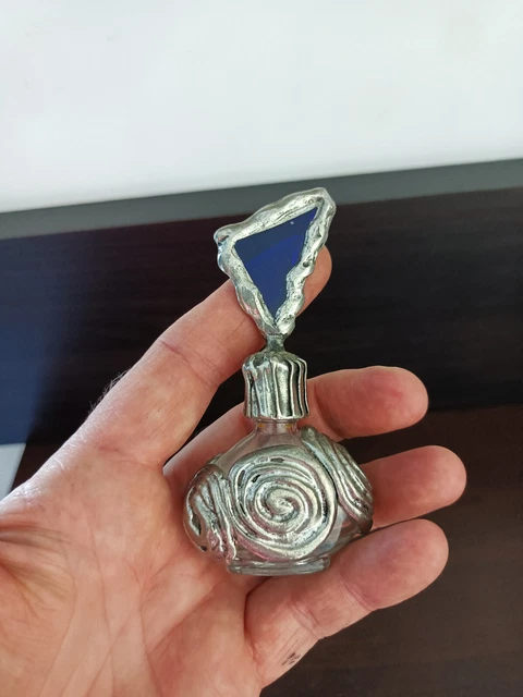 2 Flacons En Métal Avec Support Pour Poteau De 32 Mm - Décoration Ou Rangement