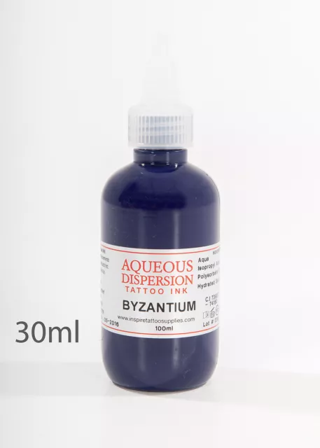 Aqueous Dispersion Tattoo Ink Byzantium Tattoo Ink 30ml Professional Quality