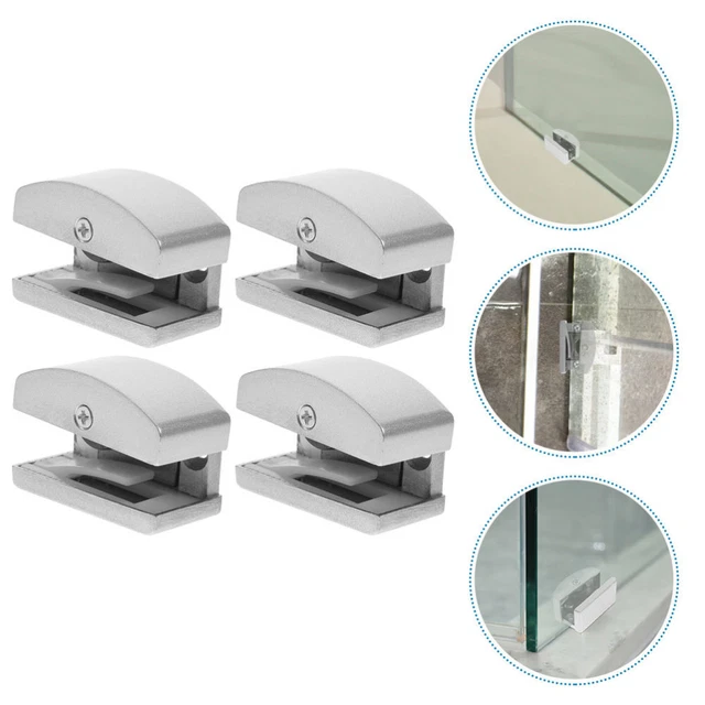 glass shower door guides for sliding doors 4 pièces Ajustable guide de porte en