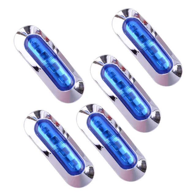 5x luce di ingombro laterale 4 LED blu per pick-up rimorchio camion auto 12V 24V