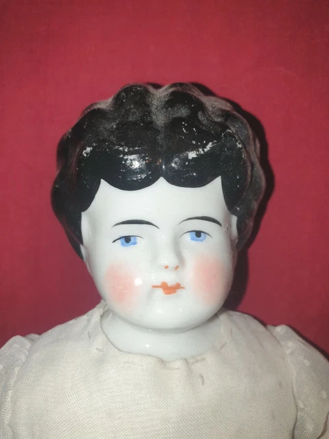 Allemagne-DEP-Poupée tête porcelaine marquée en creux DEP 6, corps