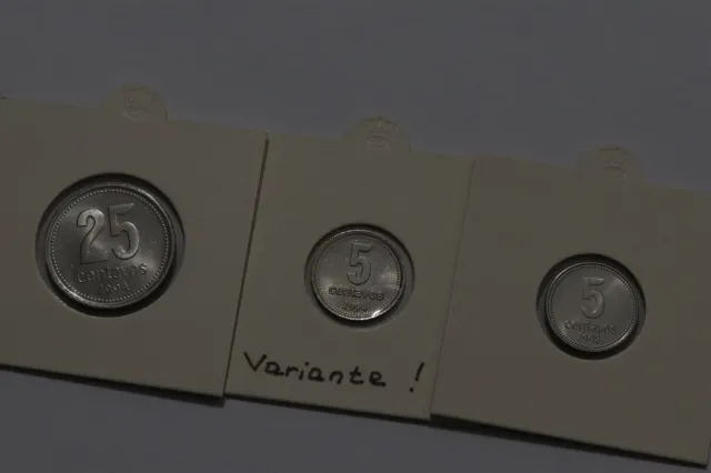 🧭 🇦🇷 Argentina Variety Minors - 3 Coins B58 #48 Zg48