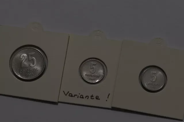 🧭 🇦🇷 Argentina Variety Minors - 3 Coins B58 #48 Zg48