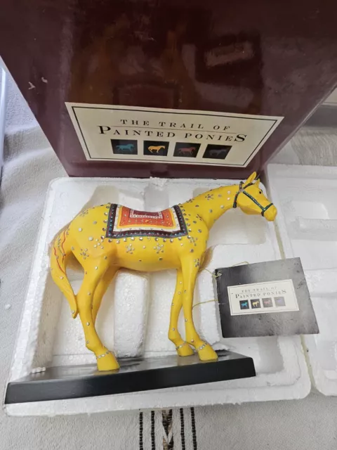 2003 Westland Trail of Painted Ponies Karuna Yellow Figurine 1455 1st Edition 1E