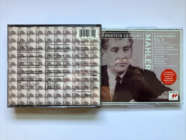 SYMPHONY 3 / Four Ruckert Songs by Mahler / Bernstein / Nyp (CD