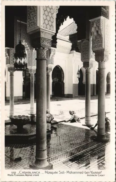 CPA AK MAROC CASABLANCA Mosquée SIDI-Mohammed-ben-Youssef Flandrin (37750)