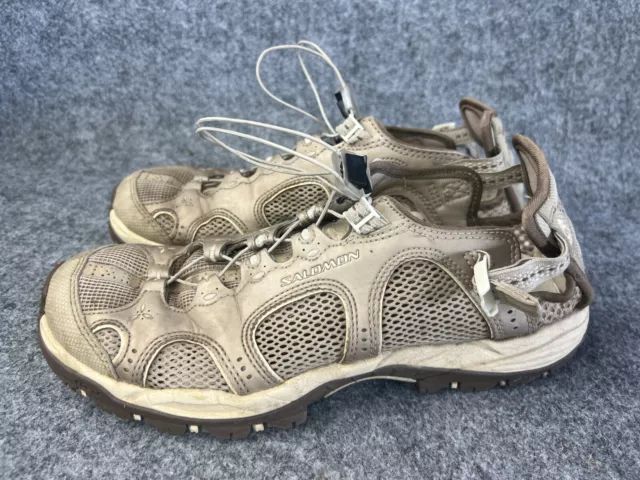 Salomon Techamphibian Contragrip Water Shoes Women's 8.5 Gray Hiking Trail