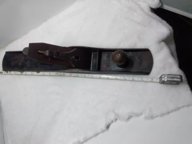 RARE 22" STANLEY BAILEY #7 Carpenters Hand Plane Joiner Woodworking Tool WORKS!