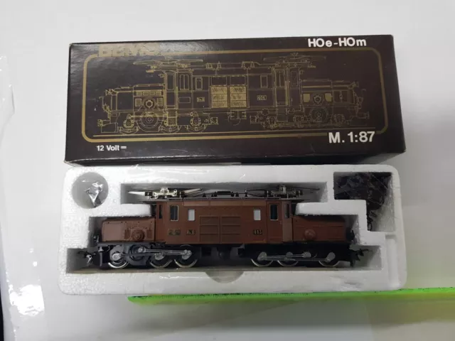 BEMO 1255 103 SCALA H0m 1/87 LOCOMOTIVA ELETTRICA Ge 6/6 413 RhB RETICA COCCODR.