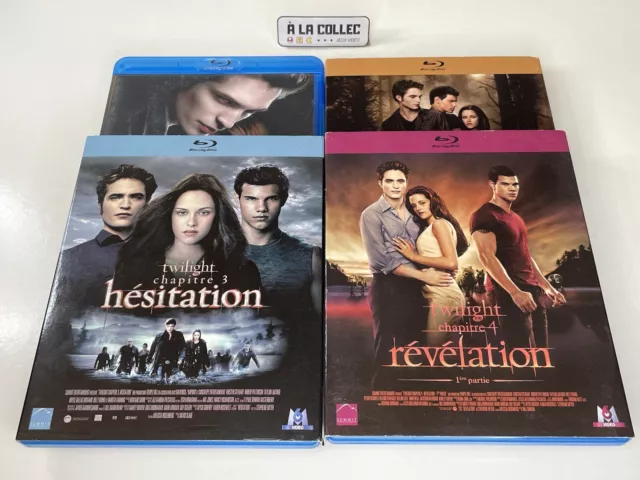 Lot Twilight Chapitre 1 à 4 Partie 1 - Films Blu-Ray (FR, EN) - Complet