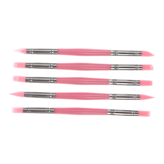 5 piezas pluma de silicona suave pluma de arcilla tallada arcilla pluma de goma pluma de cerámica pluma tallada