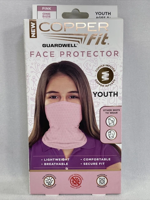Copper Fit Guardwell Face Protector Youth Mask Pink *NEW*
