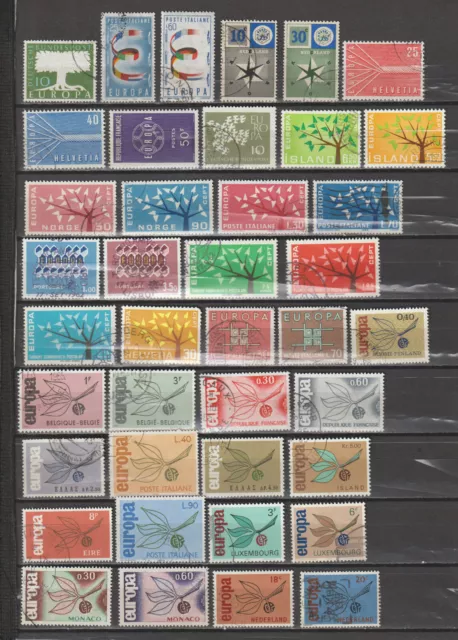 Cept Europa 1957/65 Kl. Sammlung gestempelt