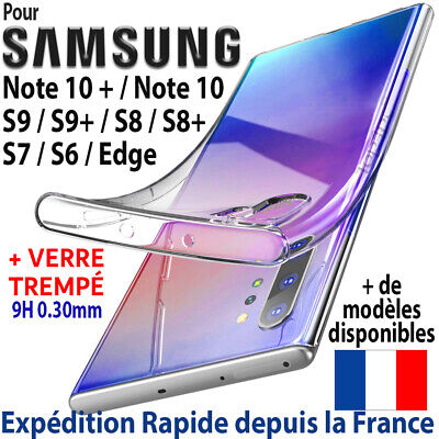 Coque Pour Samsung Galaxy Note 10+ - Plus S10e S10 S9 S8 S7 Housse Etui Silicone