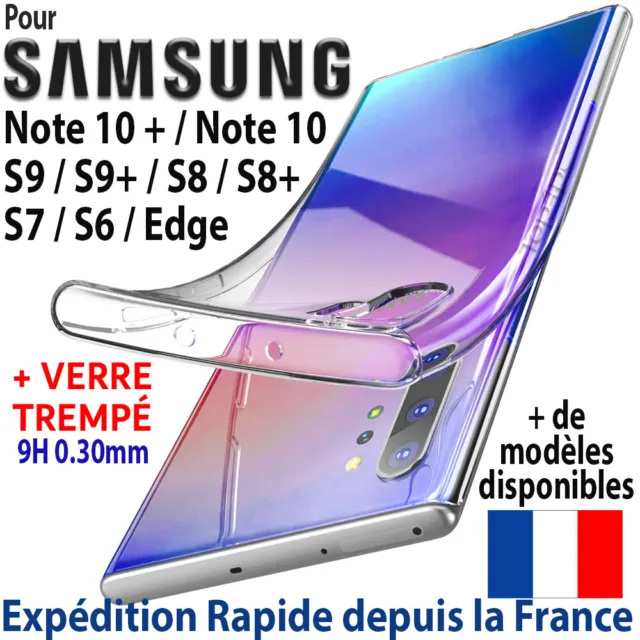 Coque Pour Samsung Galaxy Note 10+ - Plus S10e S10 S9 S8 S7 Housse Etui Silicone