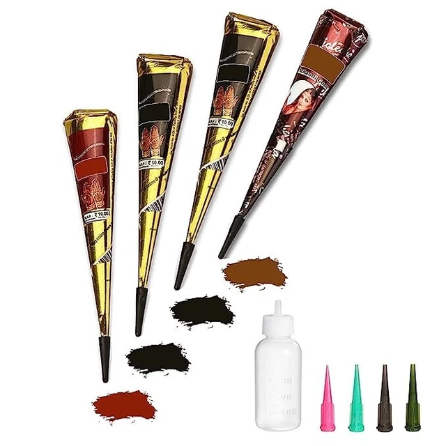 Kit de tatuaje de henna 4 piezas con plantillas y herramientas envío gratuito