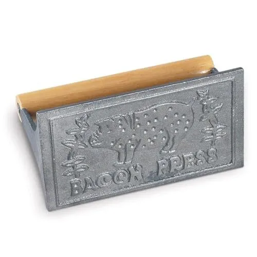 HIC Harold Import Co. 43202 Rectangular Bacon Press and Steak Weight,