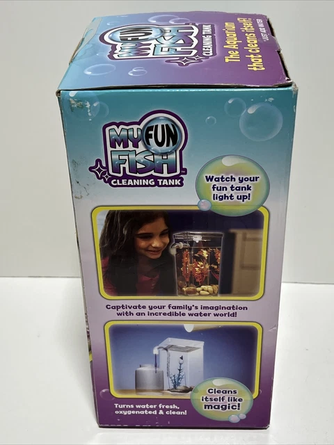 Self Cleaning Fish Tank My Fun Fish Small Desktop Fish Aquarium with LED Light 5